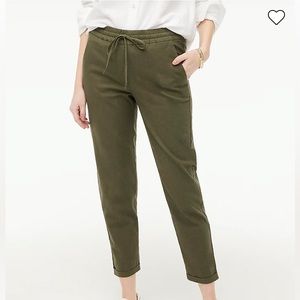 Jcrew linen joggers